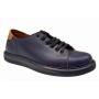 Pantofi barbati casual din piele naturala, albastru, maro - 408SBL